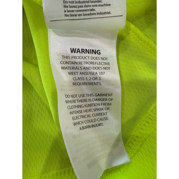 Carhartt Force Neon Yellow Performance T-Shirt L Relaxed Fit Breathable Workout - Picture 8 of 9